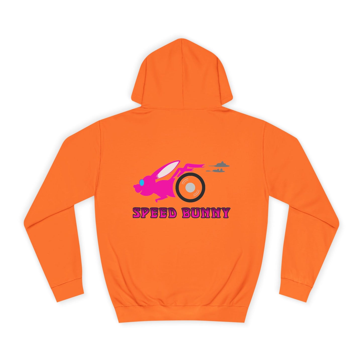 Speed Bunny, Rad Moto Bunny, Unisex Hoodie - Biker Style Sweatshirt for Motorcycle Enthusiasts