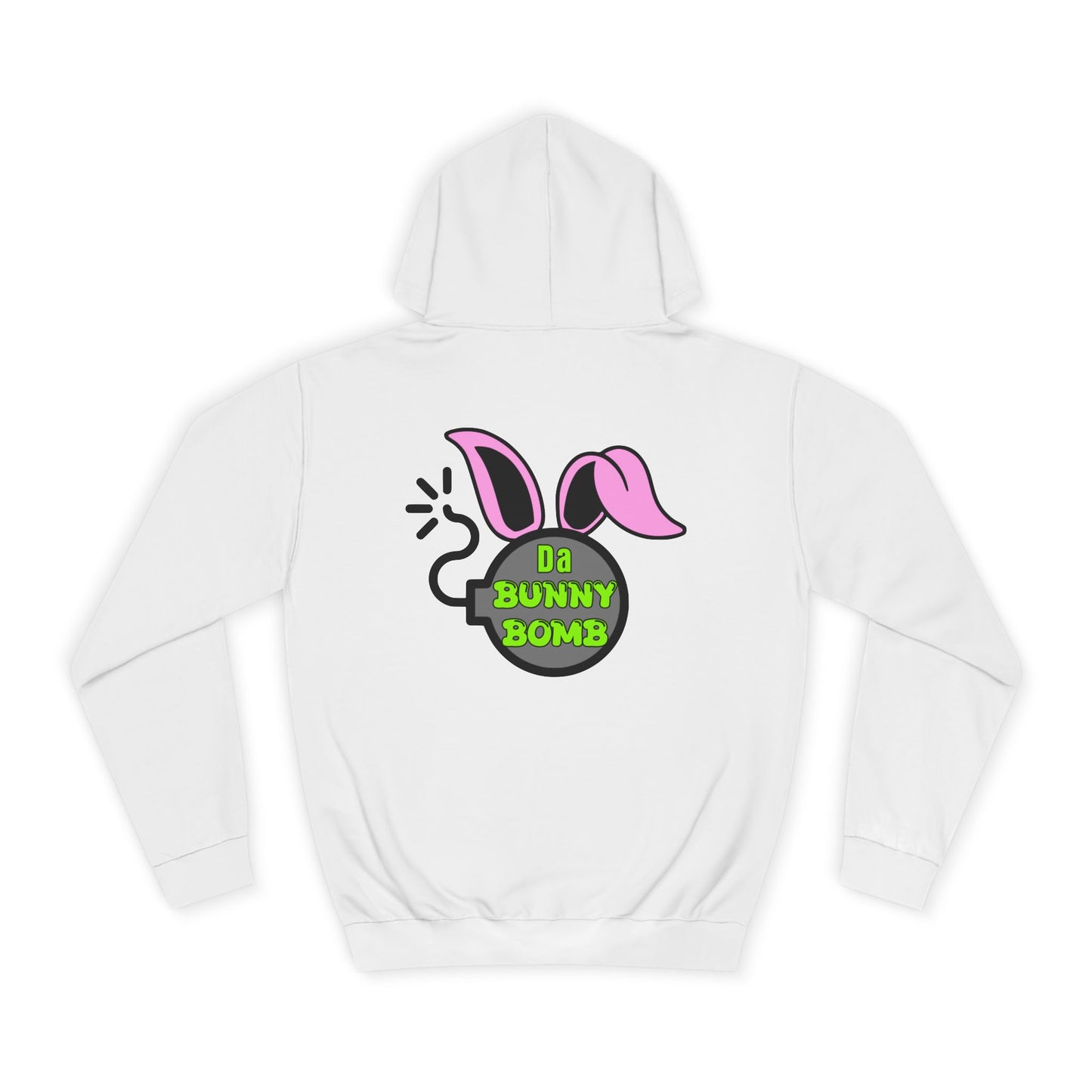 Da Bunny Bomb, Rad Moto Bunny, Unisex Hoodie - Biker Style Sweatshirt for Motorcycle Enthusiasts