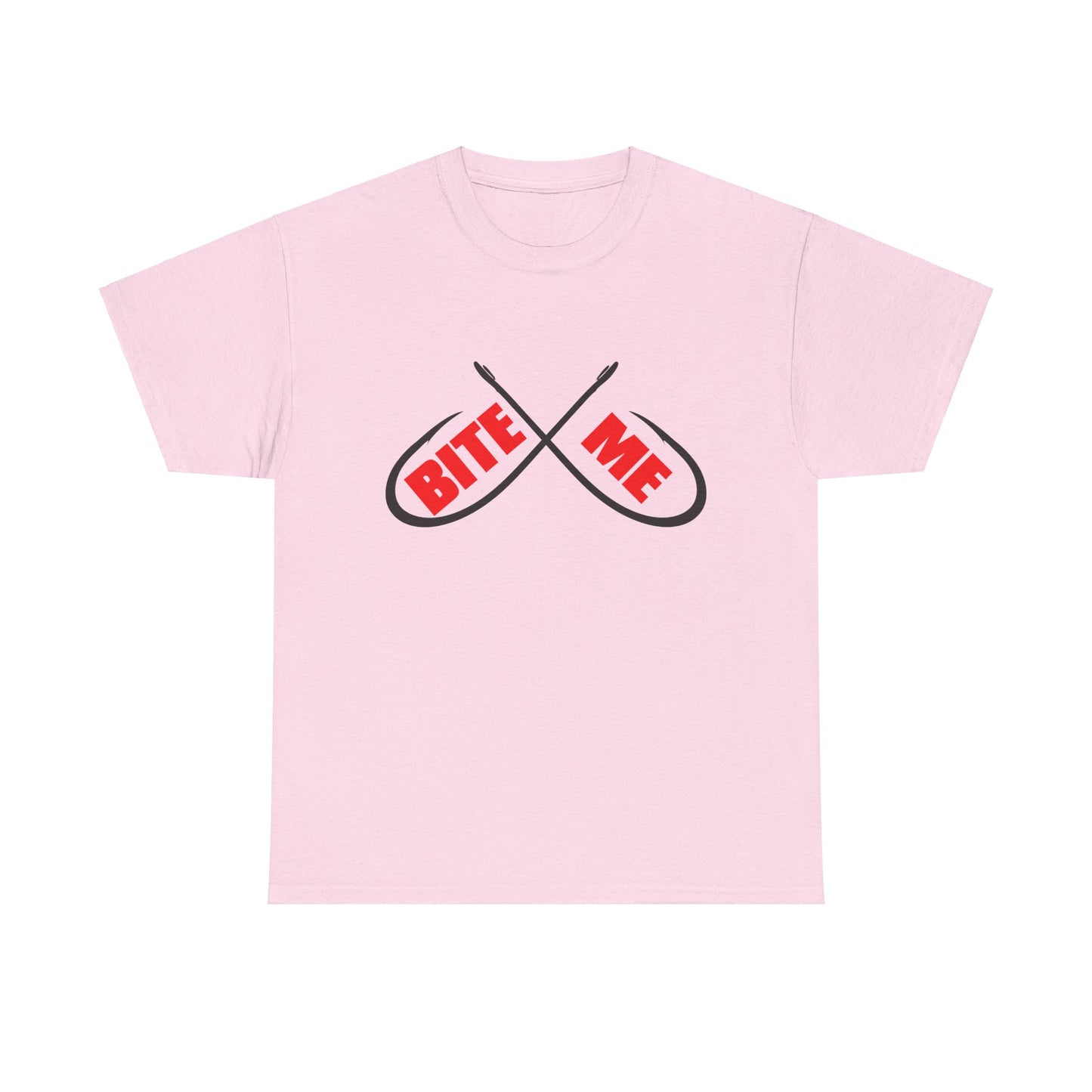 Bite me Fish hooks. Heavy Cotton T-Shirt