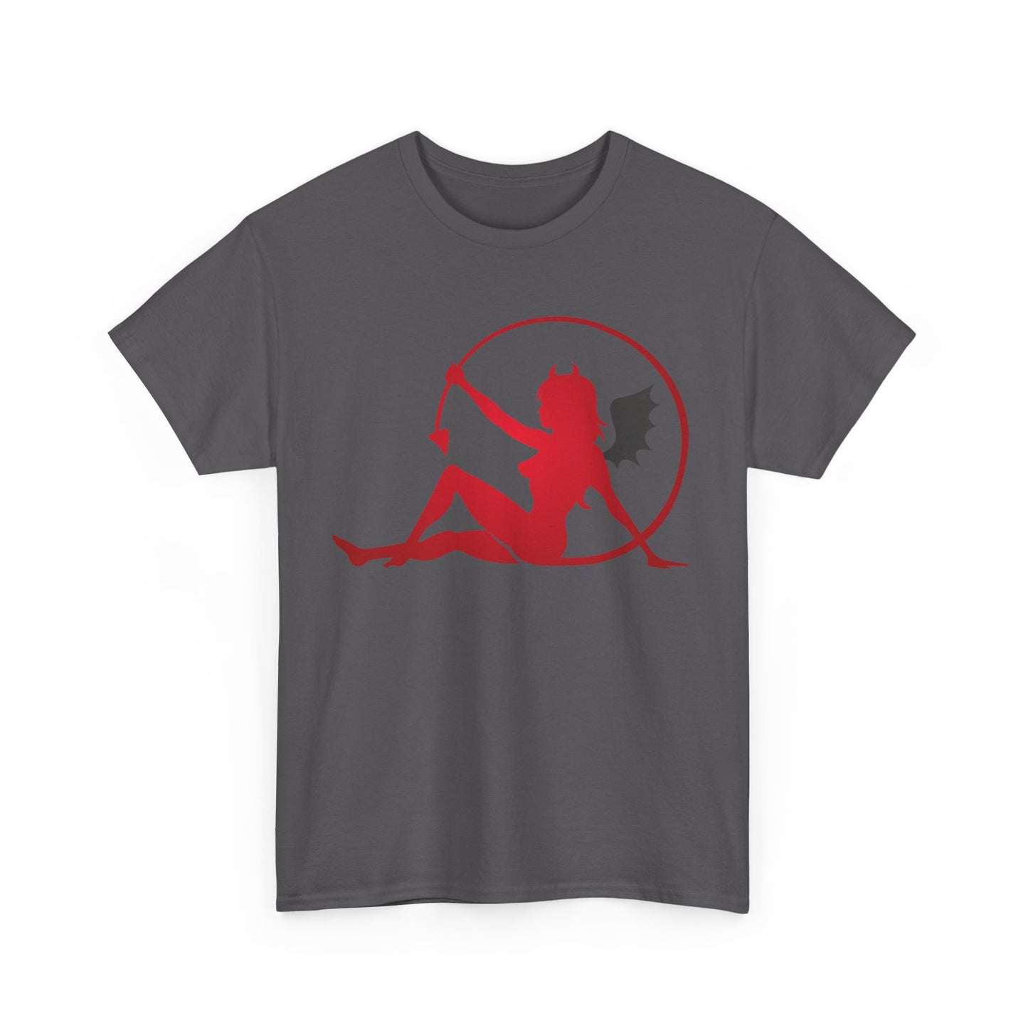 Bat winged Devil Girl. Heavy Cotton T-Shirt