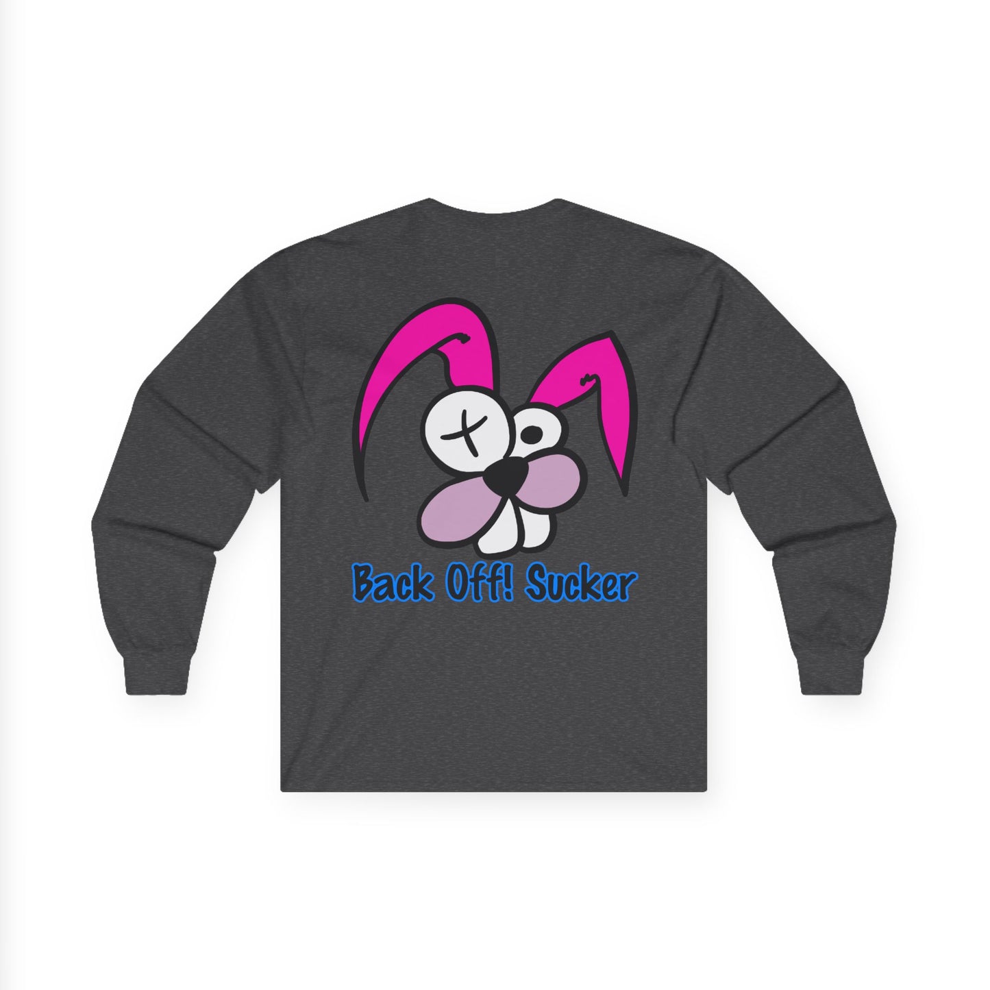 Back Off Bunny, Rad Moto Bunny, Unisex Long Sleeve Tee - Bold Graphic T-Shirt for Motorcycle Enthusiasts