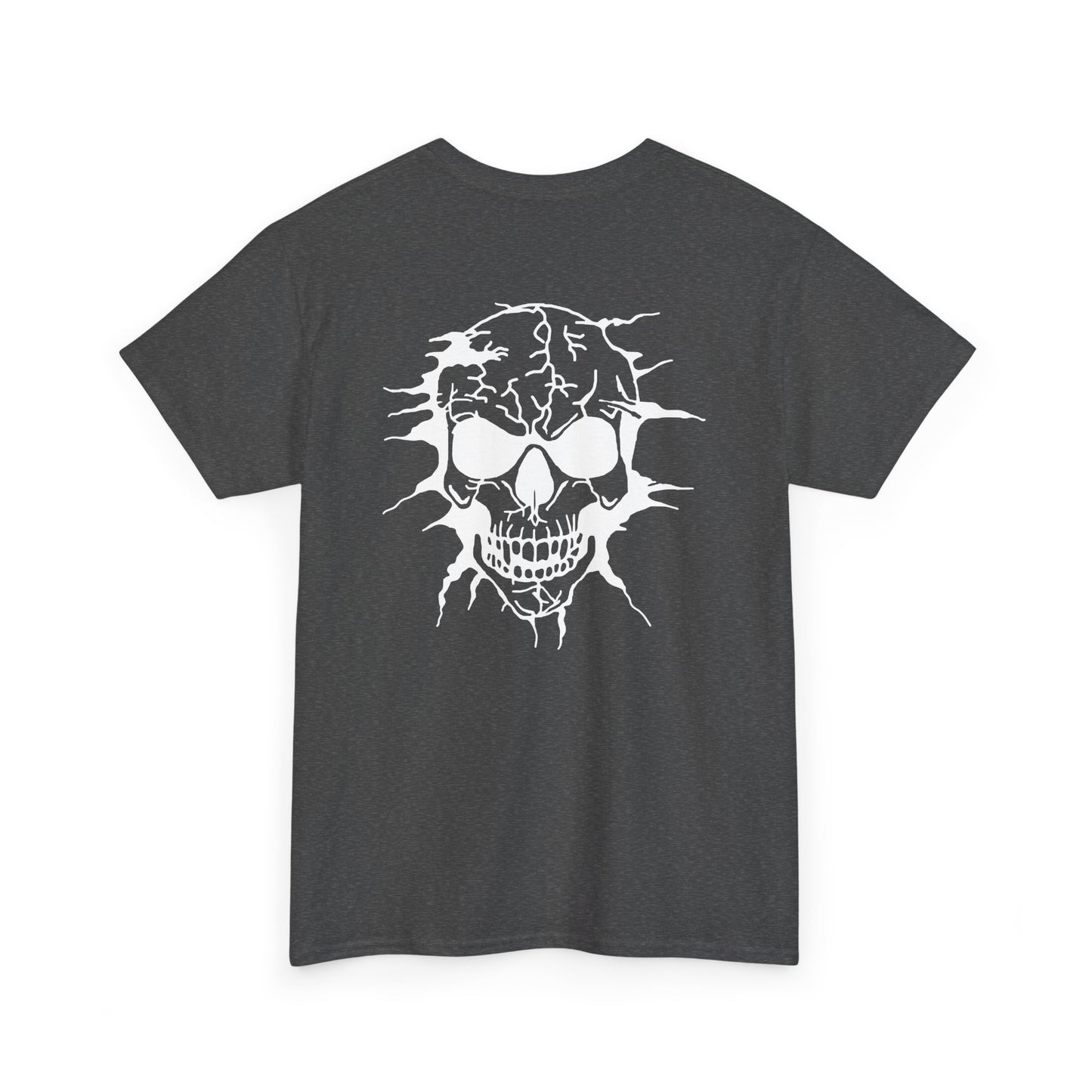 Breakout Skull, Rad Moto Bunny, Heavy Cotton T-Shirt