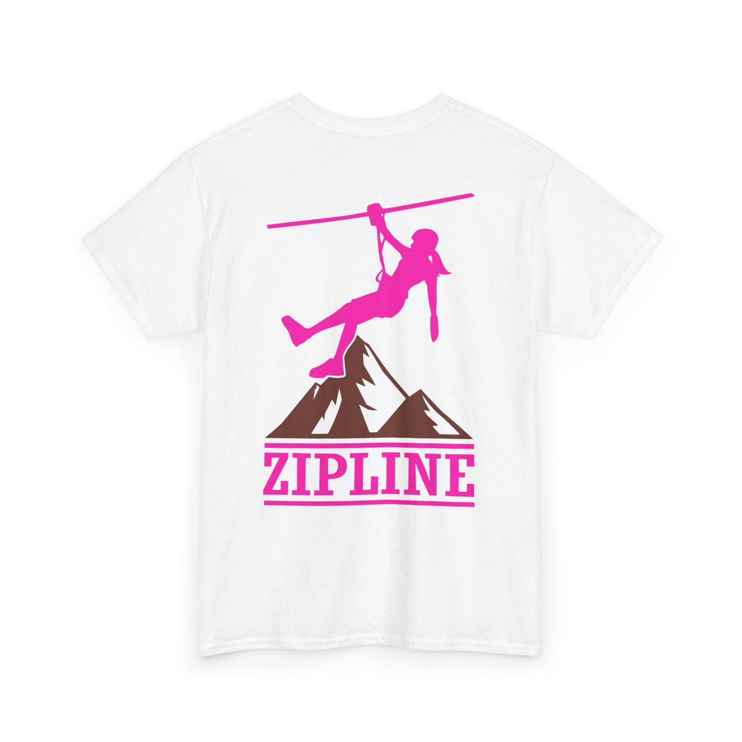 Zipline Girl. Heavy Cotton T-Shirt