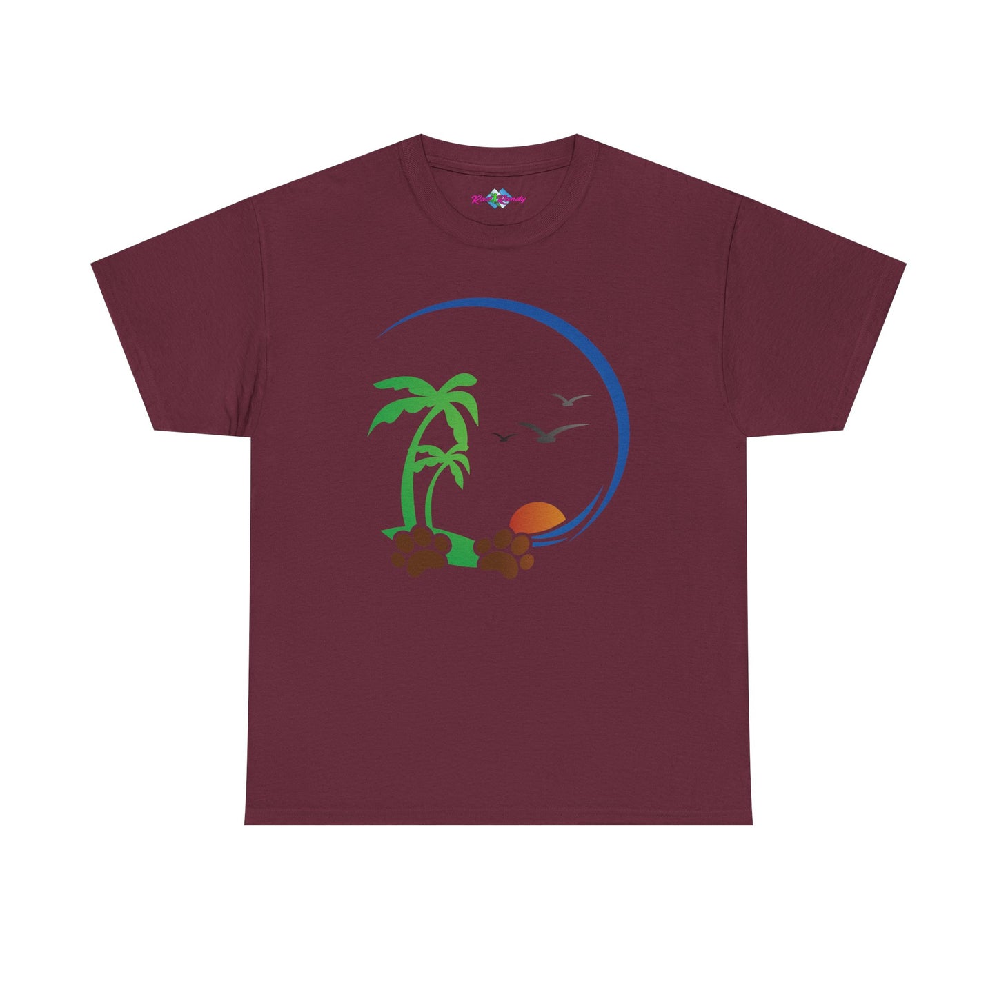 Tropical Paws. Heavy Cotton T-Shirt