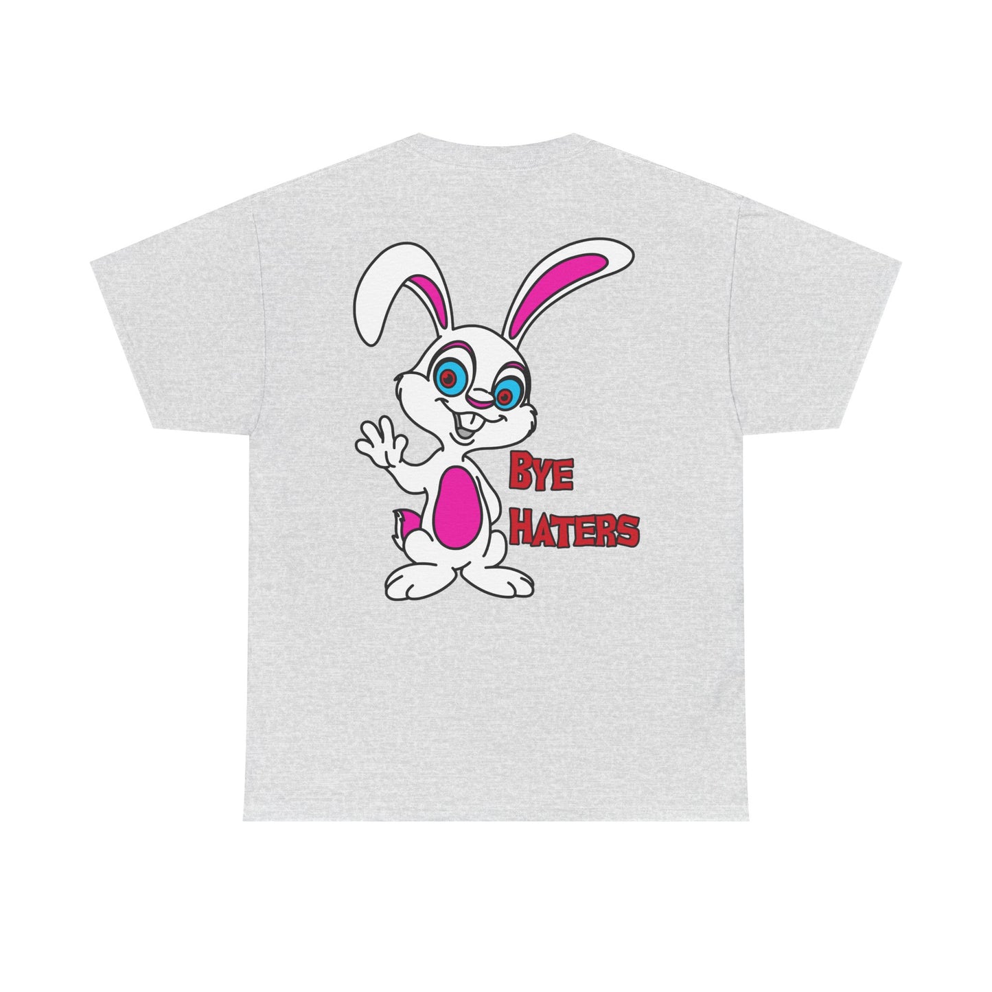 Bye Haters Bunny, Rad Moto Bunny, Heavy Cotton T-Shirt