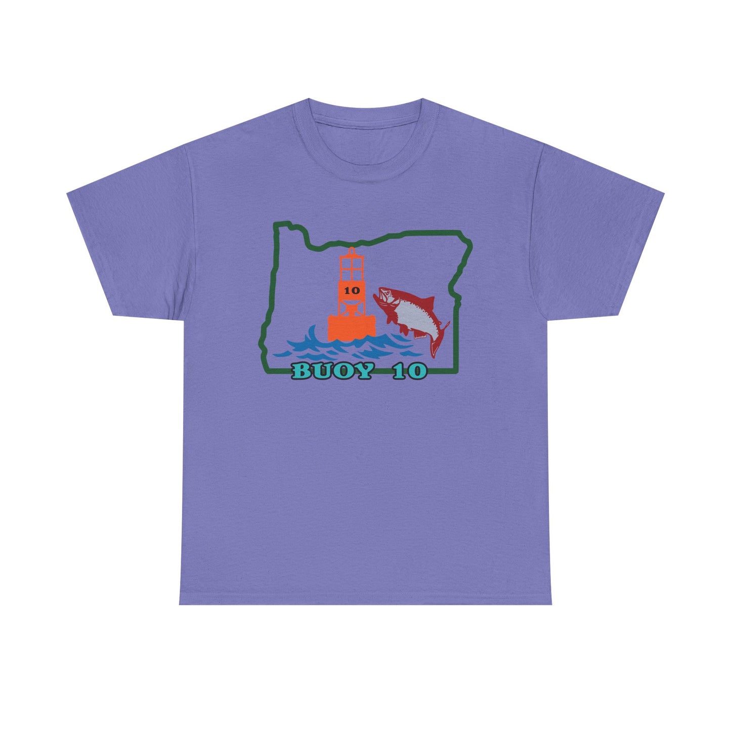 Buoy 10, Oregon. Heavy Cotton T-Shirt