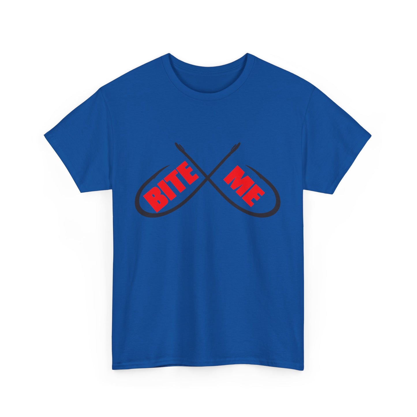 Bite me Fish hooks. Heavy Cotton T-Shirt