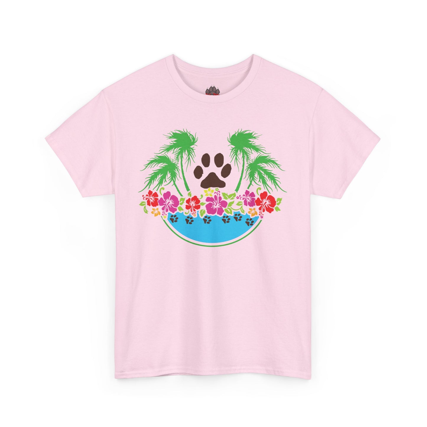 Tropical Paws. Heavy Cotton T-Shirt