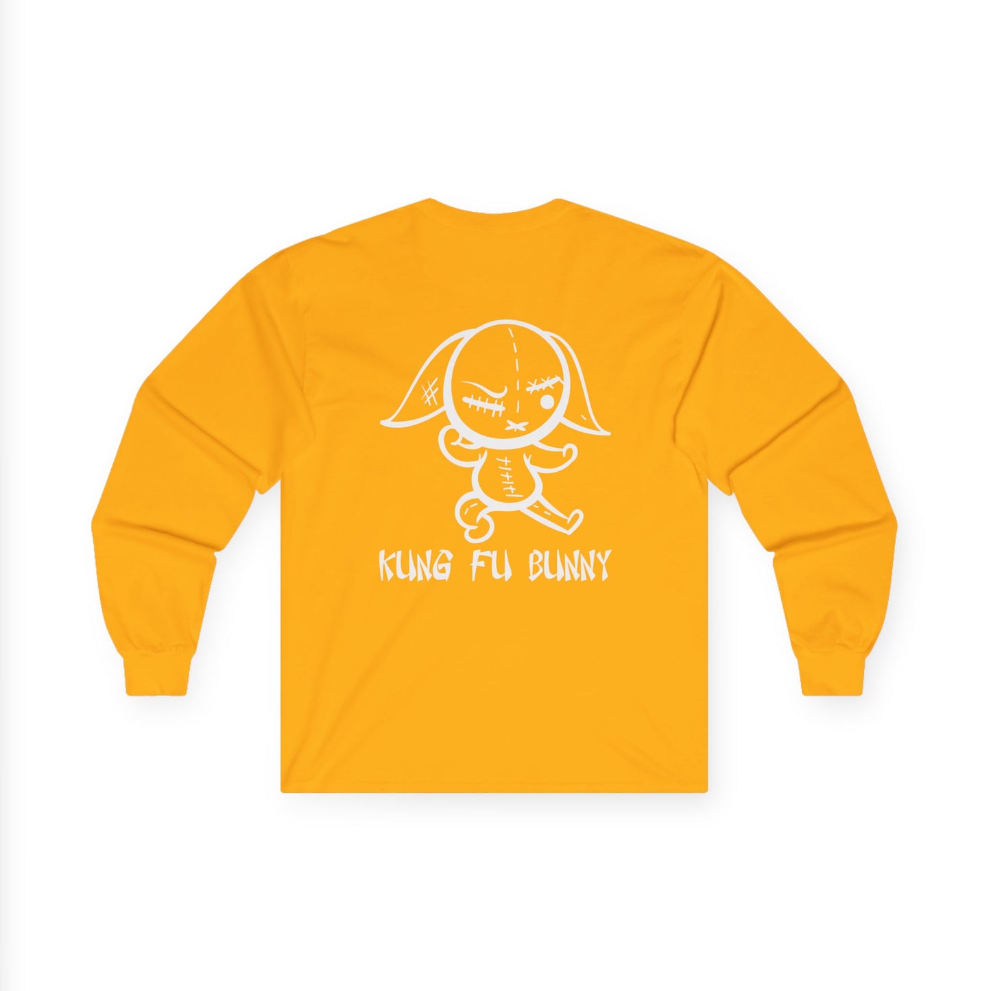 Kung Fu Bunny, Rad Moto Bunny, Unisex Long Sleeve Tee - Bold Graphic T-Shirt for Motorcycle Enthusiasts