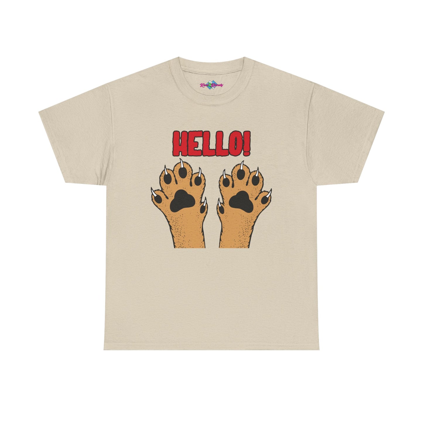 Hello Paws. Heavy Cotton T-Shirt