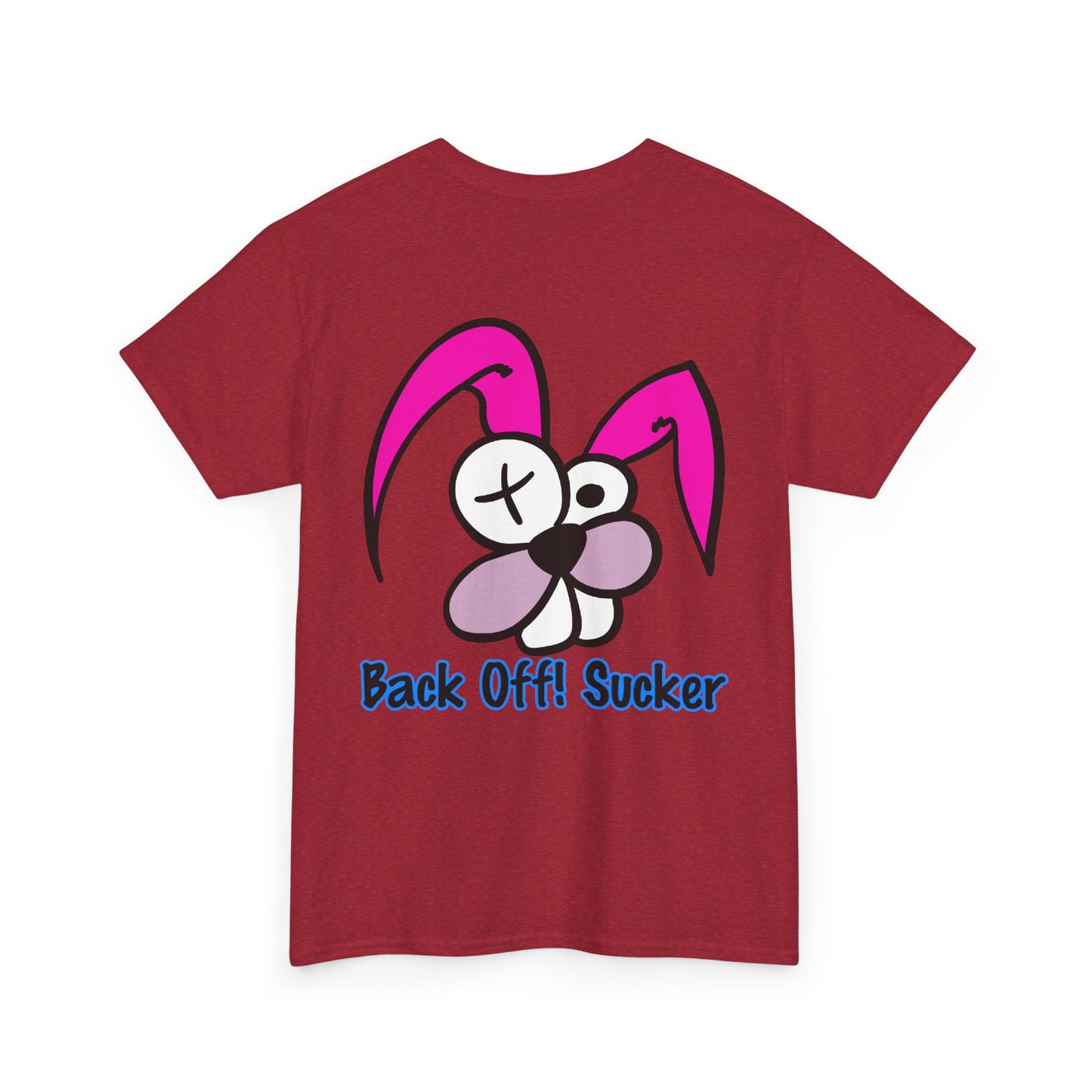 Back Off Sucker Bunny, Rad Moto Bunny, Heavy Cotton T-Shirt