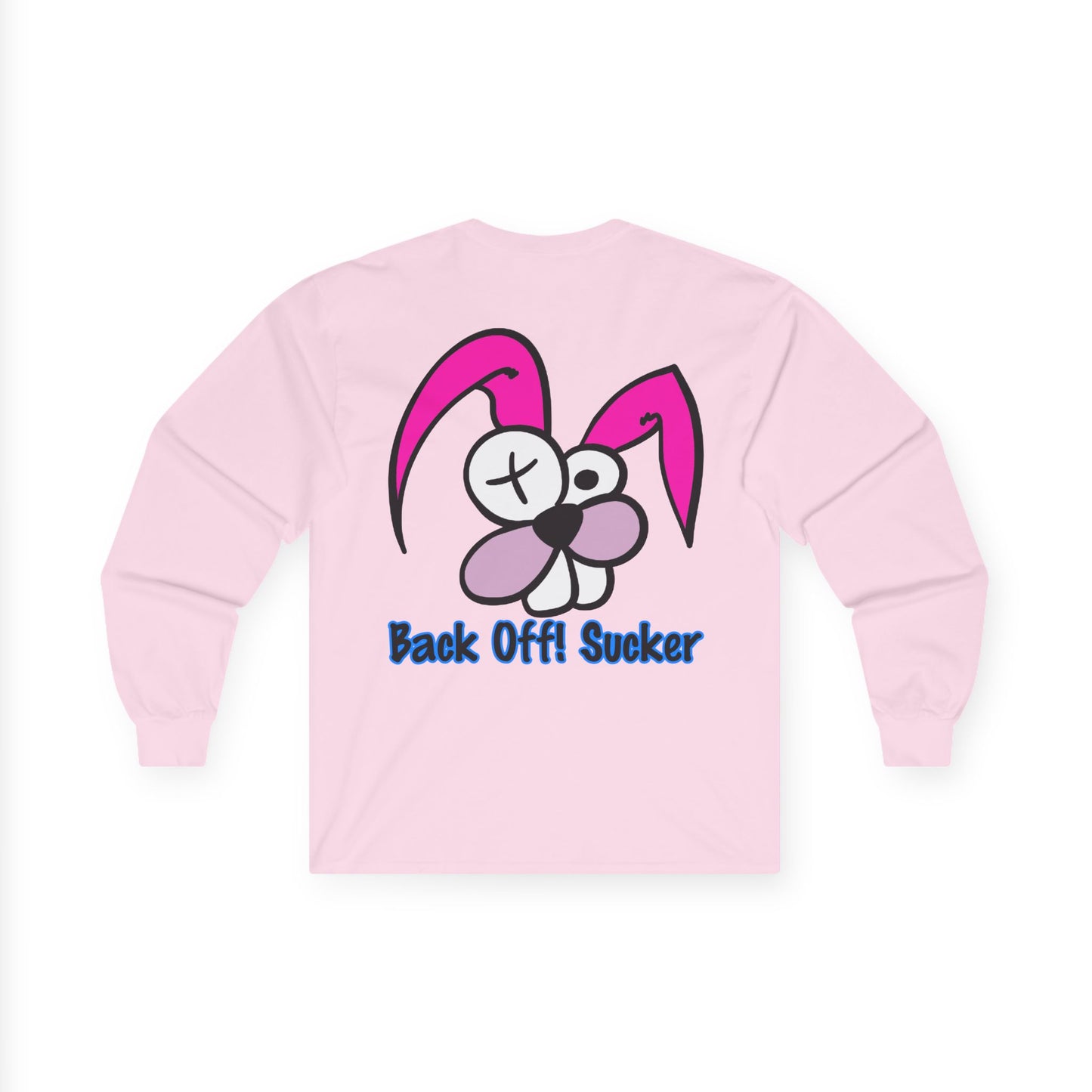 Back Off Bunny, Rad Moto Bunny, Unisex Long Sleeve Tee - Bold Graphic T-Shirt for Motorcycle Enthusiasts