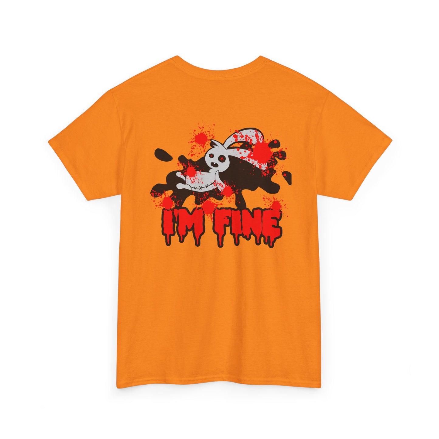 I'M FINE, Rad Moto Bunny, Heavy Cotton T-Shirt