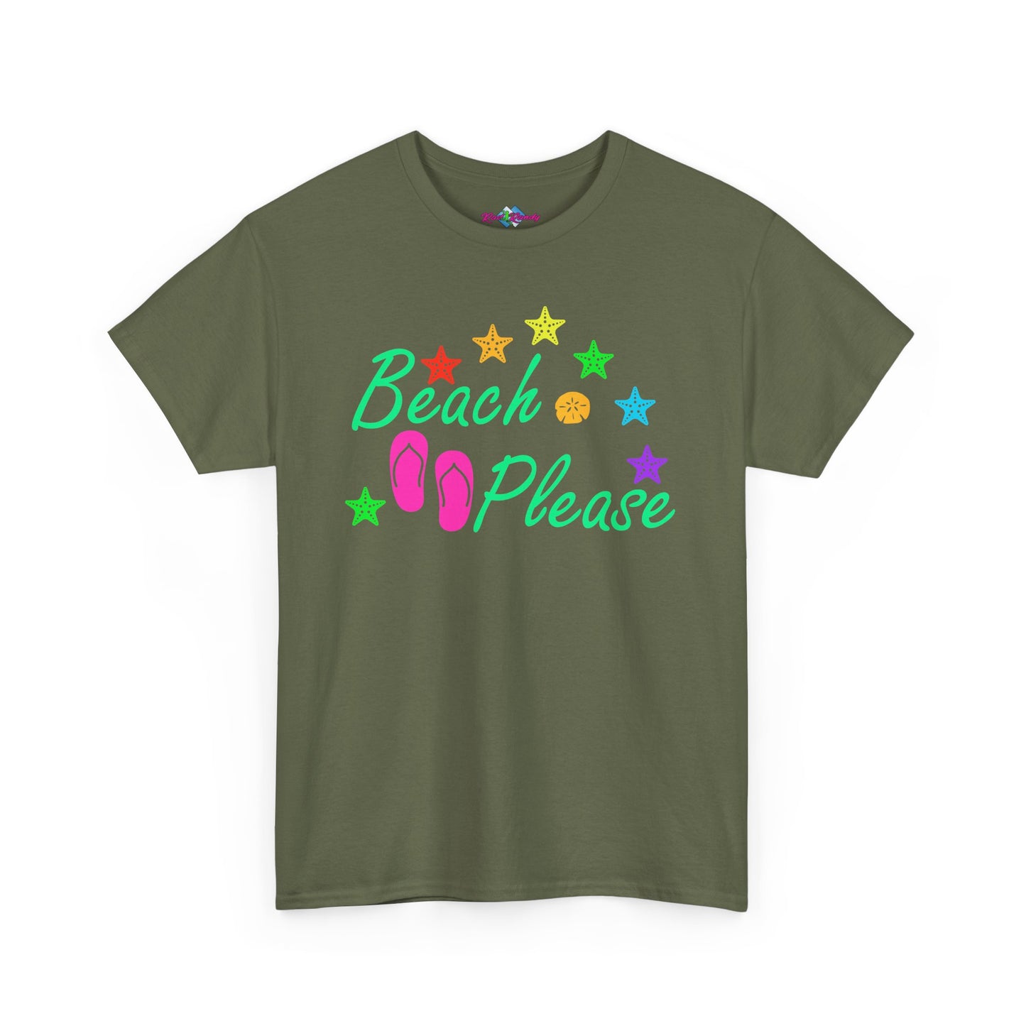 Beach Please. Heavy Cotton T-Shirt