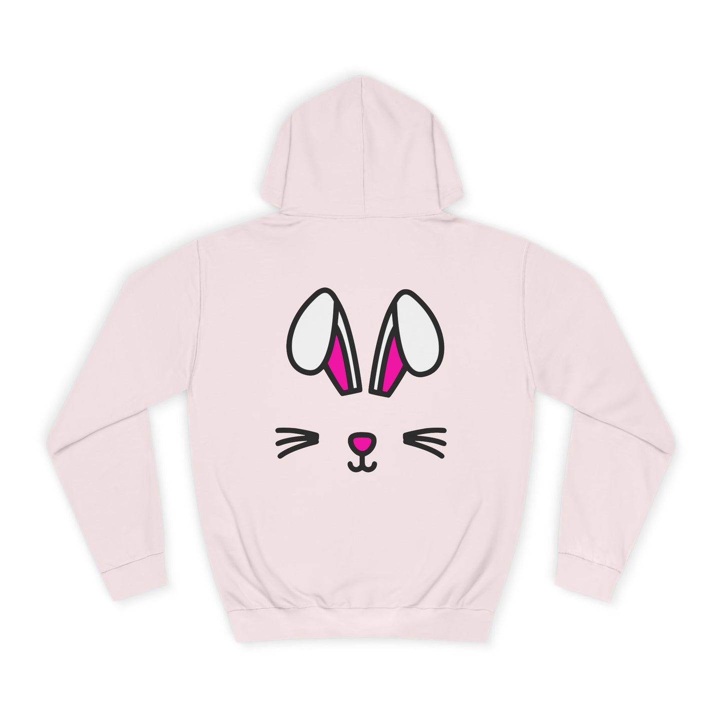 Bunny Face, Rad Moto Bunny, Unisex Hoodie - Biker Style Sweatshirt for Motorcycle Enthusiasts