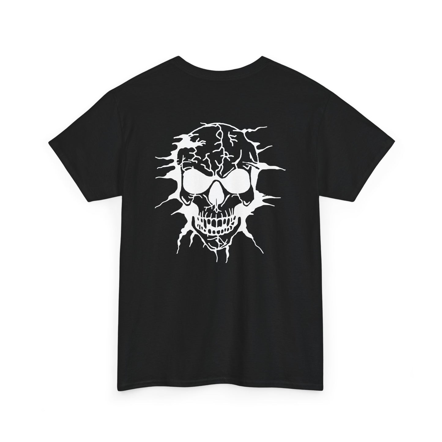 Breakout Skull, Rad Moto Bunny, Heavy Cotton T-Shirt