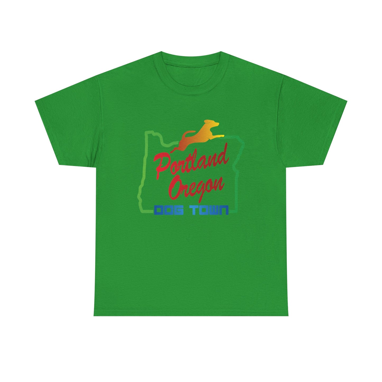 Portland Oregon Dog Town. Heavy Cotton T-Shirt