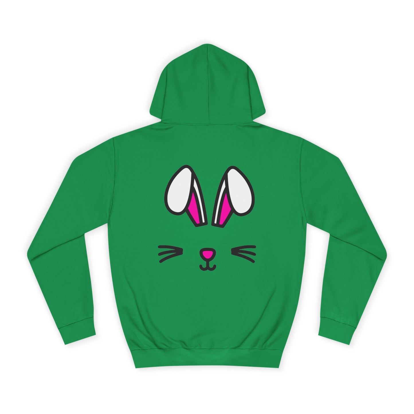 Bunny Face, Rad Moto Bunny, Unisex Hoodie - Biker Style Sweatshirt for Motorcycle Enthusiasts