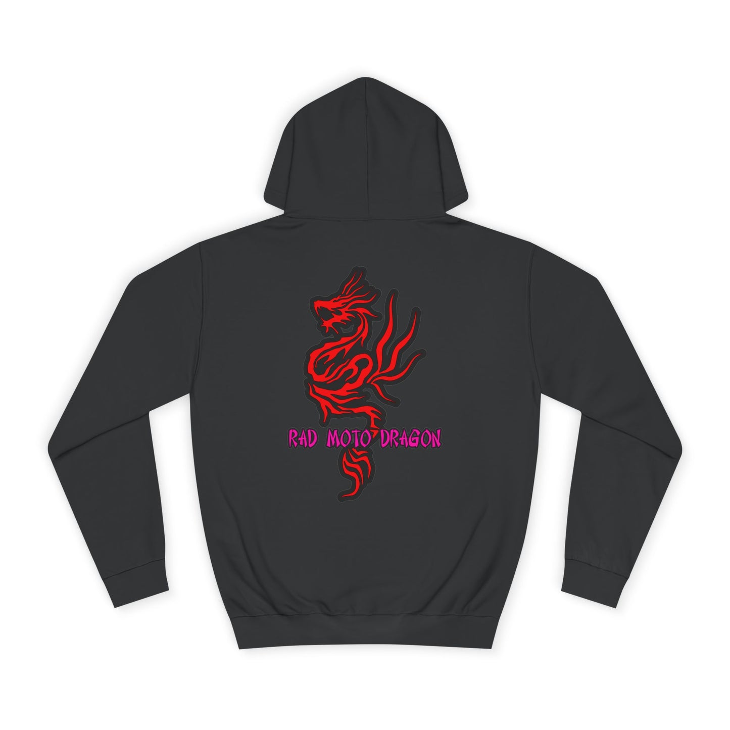 Rad Moto Dragon, Rad Moto Life, Unisex Hoodie - Biker Style Sweatshirt for Motorcycle Enthusiasts