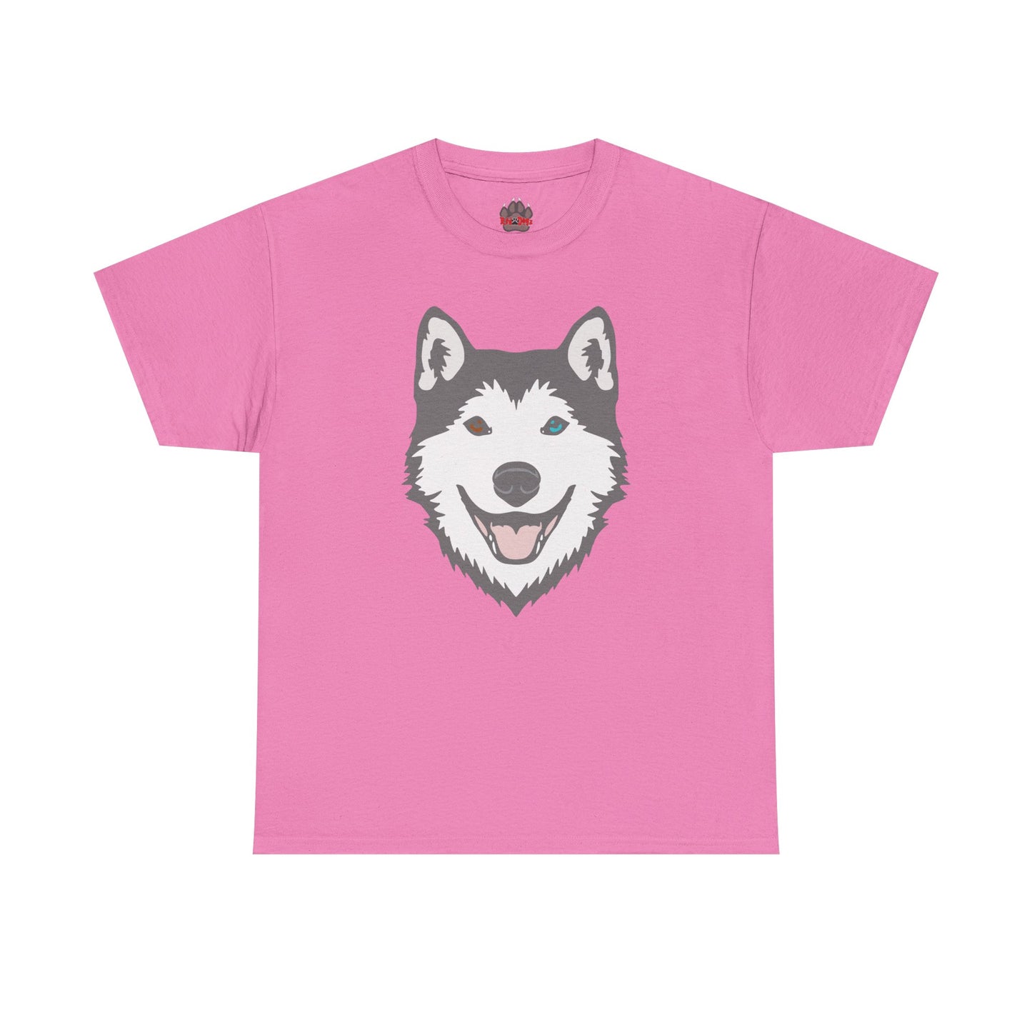 Bi Eyed Husky. Heavy Cotton T-Shirt