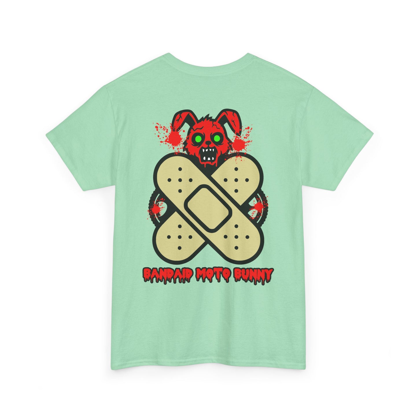 Bandaid Moto Bunny, Rad Moto Bunny, Heavy Cotton T-Shirt