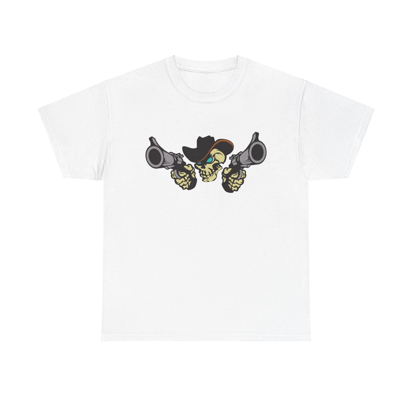 Cowboy Skull. Heavy Cotton T-Shirt