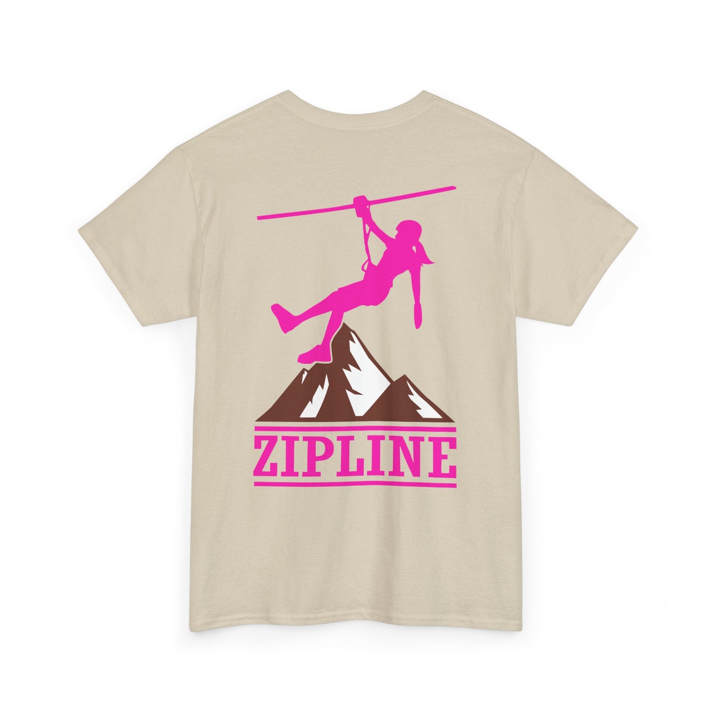 Zipline Girl. Heavy Cotton T-Shirt