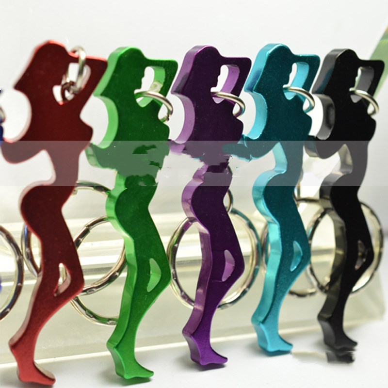 Sexy Girl Bottle Opener Keychain