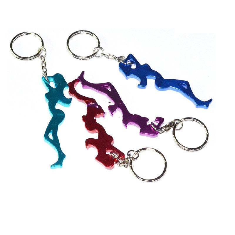 Sexy Girl Bottle Opener Keychain