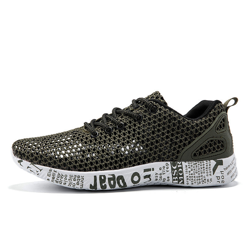 Casual Men's Hollow Lace Breathable Sneakers