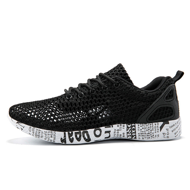 Casual Men's Hollow Lace Breathable Sneakers