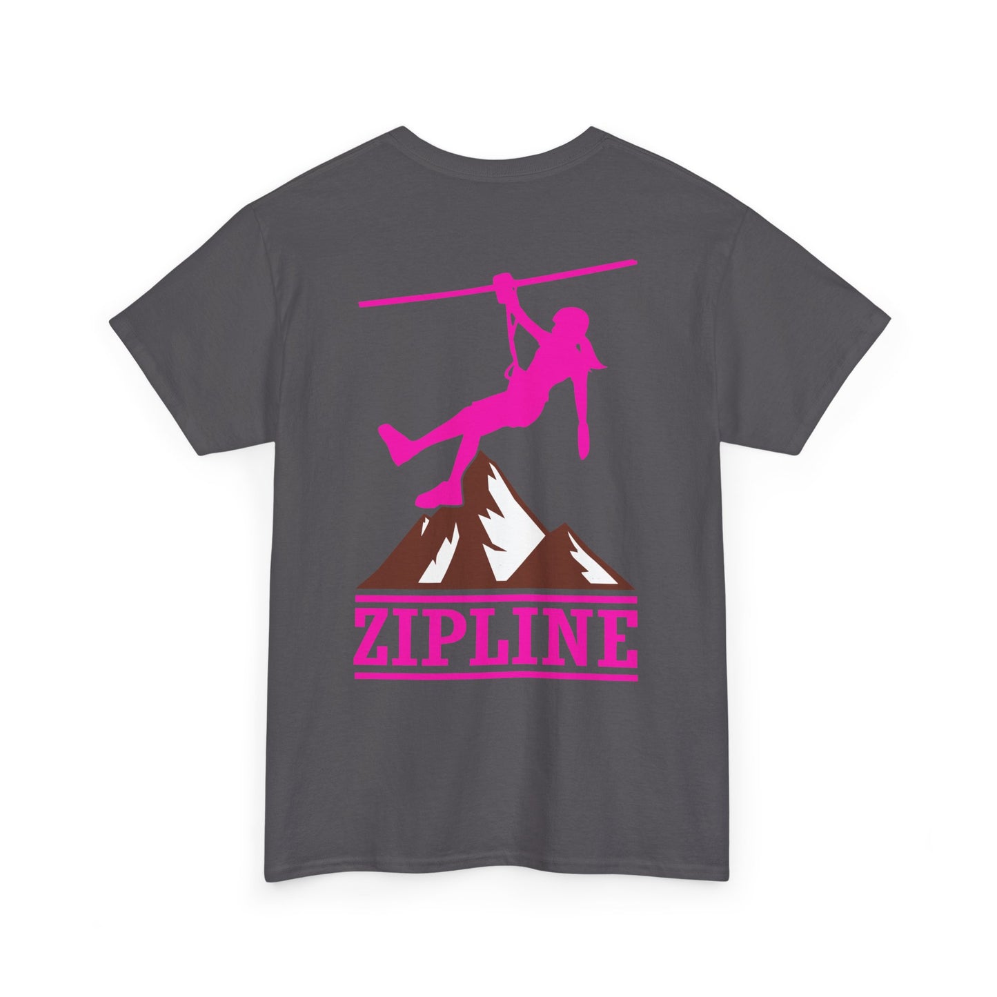 Zipline Girl. Heavy Cotton T-Shirt