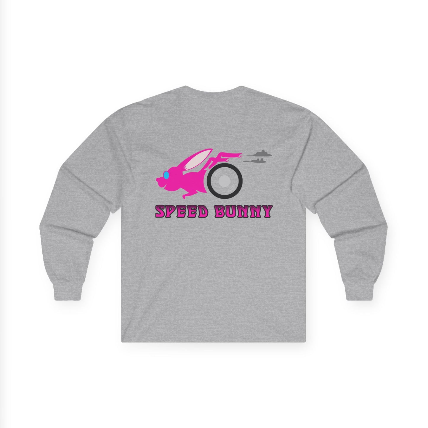 Speed Bunny, Rad Moto Bunny, Unisex Long Sleeve Tee - Bold Graphic T-Shirt for Motorcycle Enthusiasts