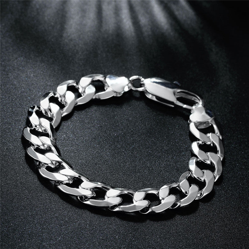 Men's Silver Chain Bracelet