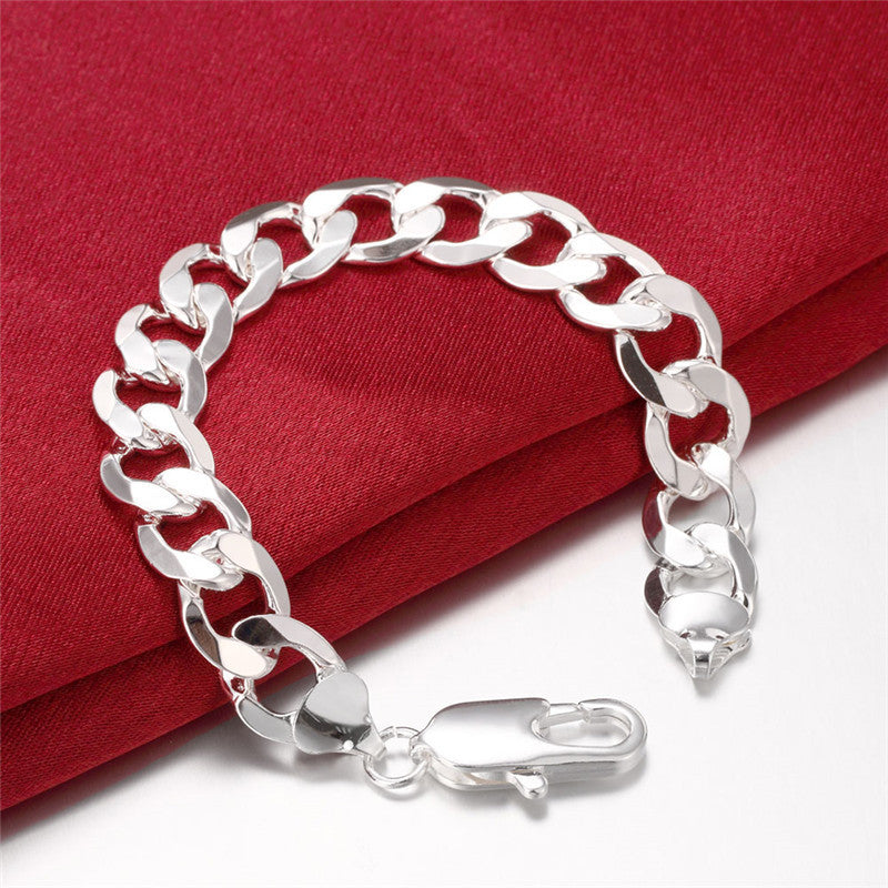 Men's Silver Chain Bracelet