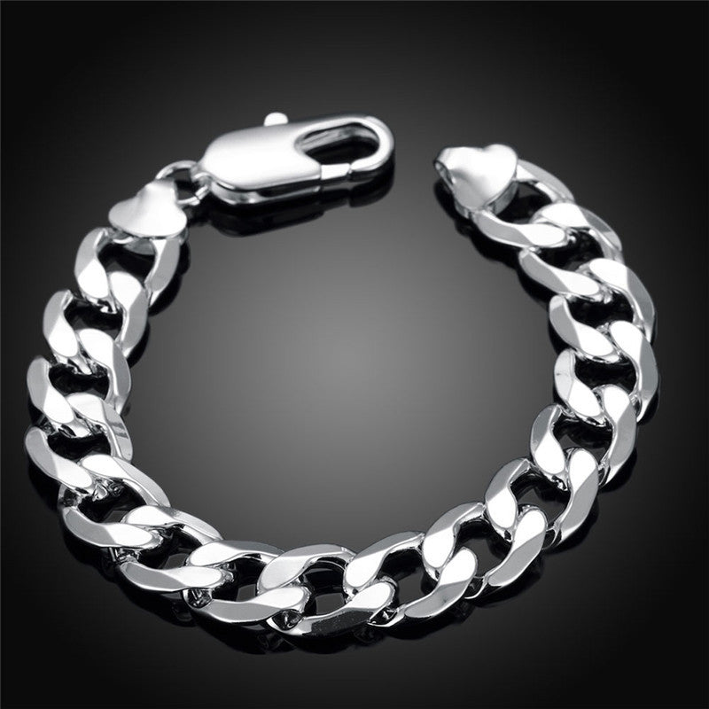 Men's Silver Chain Bracelet