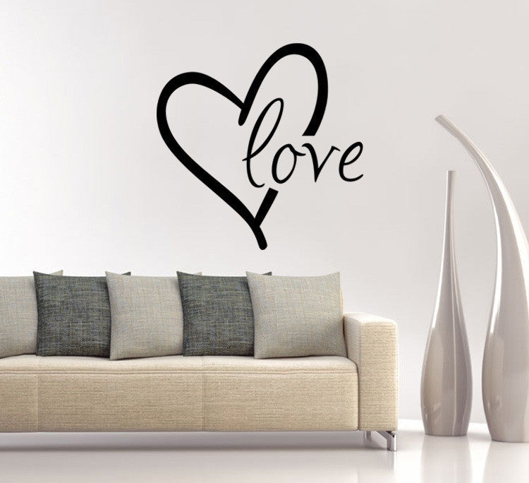 Carved Heart Wall Sticker
