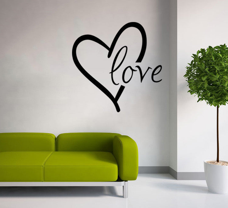 Carved Heart Wall Sticker