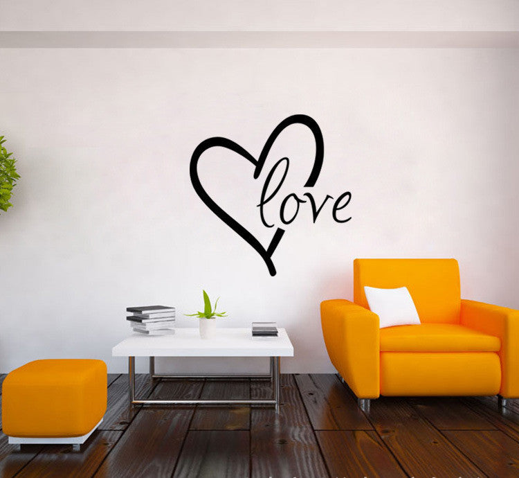 Carved Heart Wall Sticker