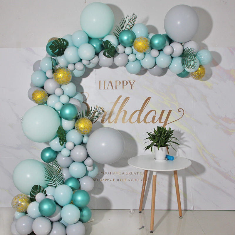 373pcs Balloons Arch Double Layer Macaron Pastel Latex Balloon Garland Kit