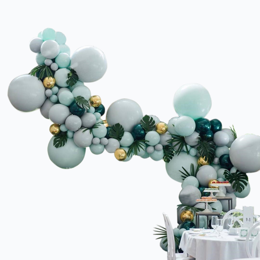 373pcs Balloons Arch Double Layer Macaron Pastel Latex Balloon Garland Kit