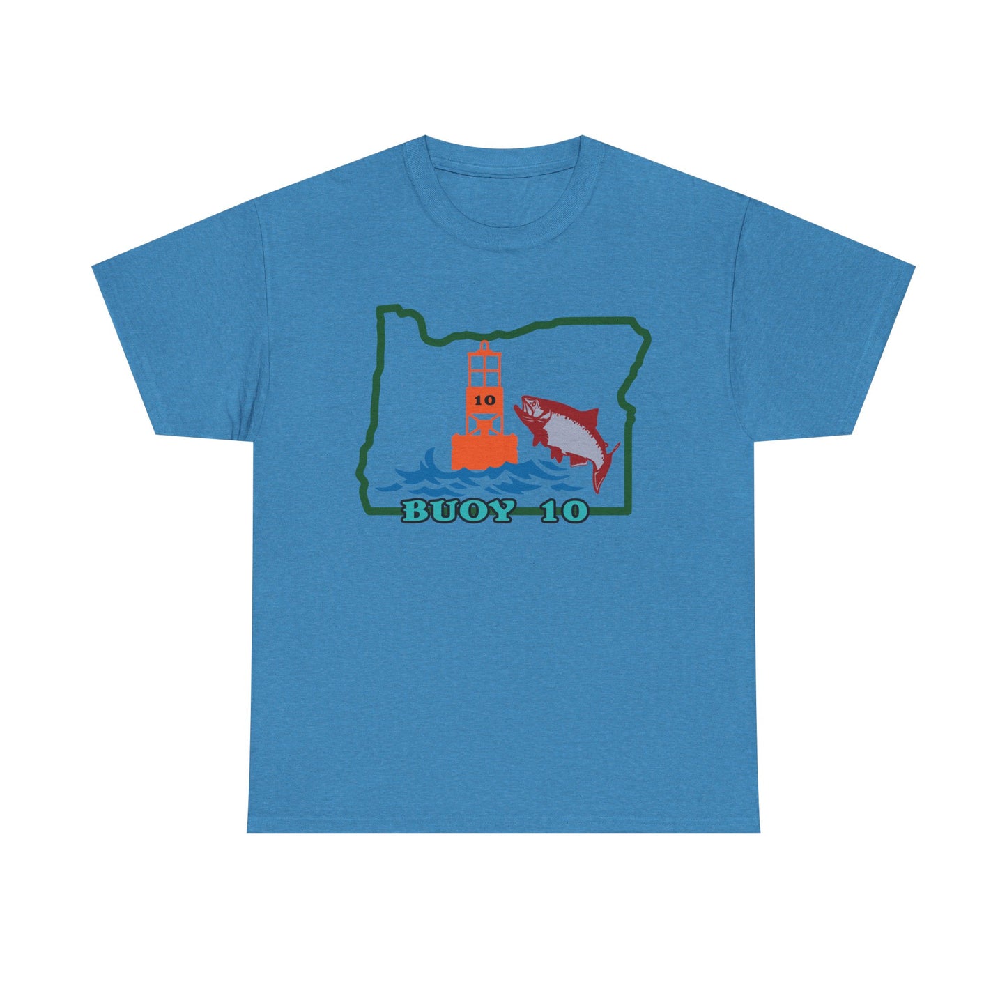 Buoy 10, Oregon. Heavy Cotton T-Shirt