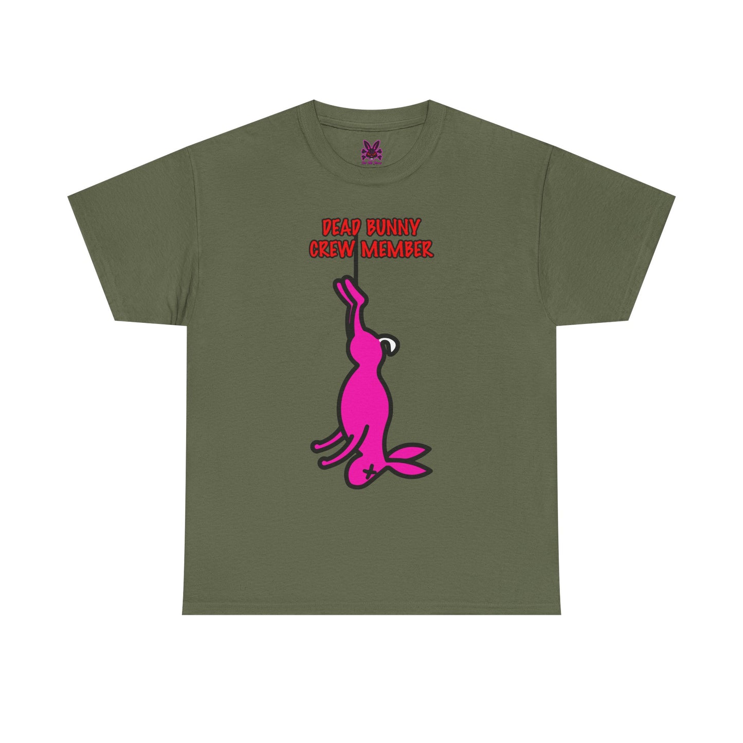 Dead Bunny Crew Member. Rad Moto Bunny, Heavy Cotton T-Shirt