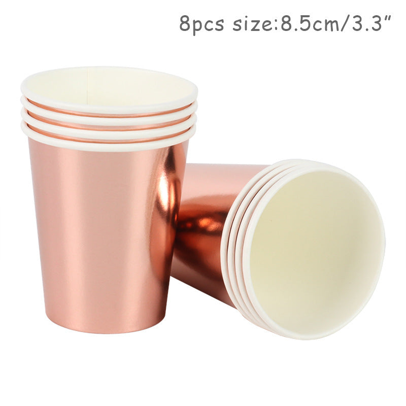 Rose Gold Disposable Party Supplies