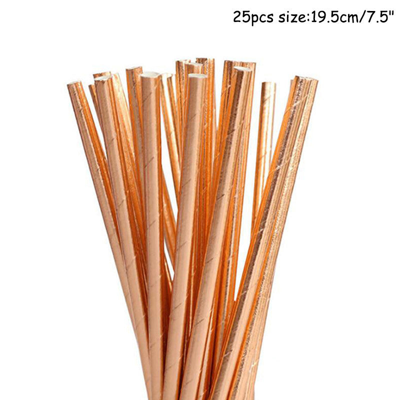 Rose Gold Disposable Party Supplies
