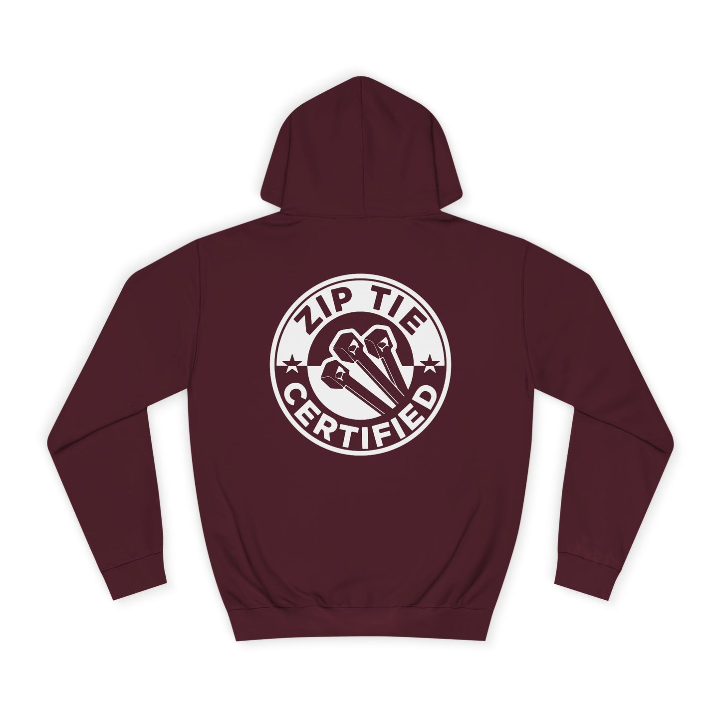Zip Tie Certified, Rad Moto Bunny, Unisex Hoodie - Biker Style Sweatshirt for Motorcycle Enthusiasts