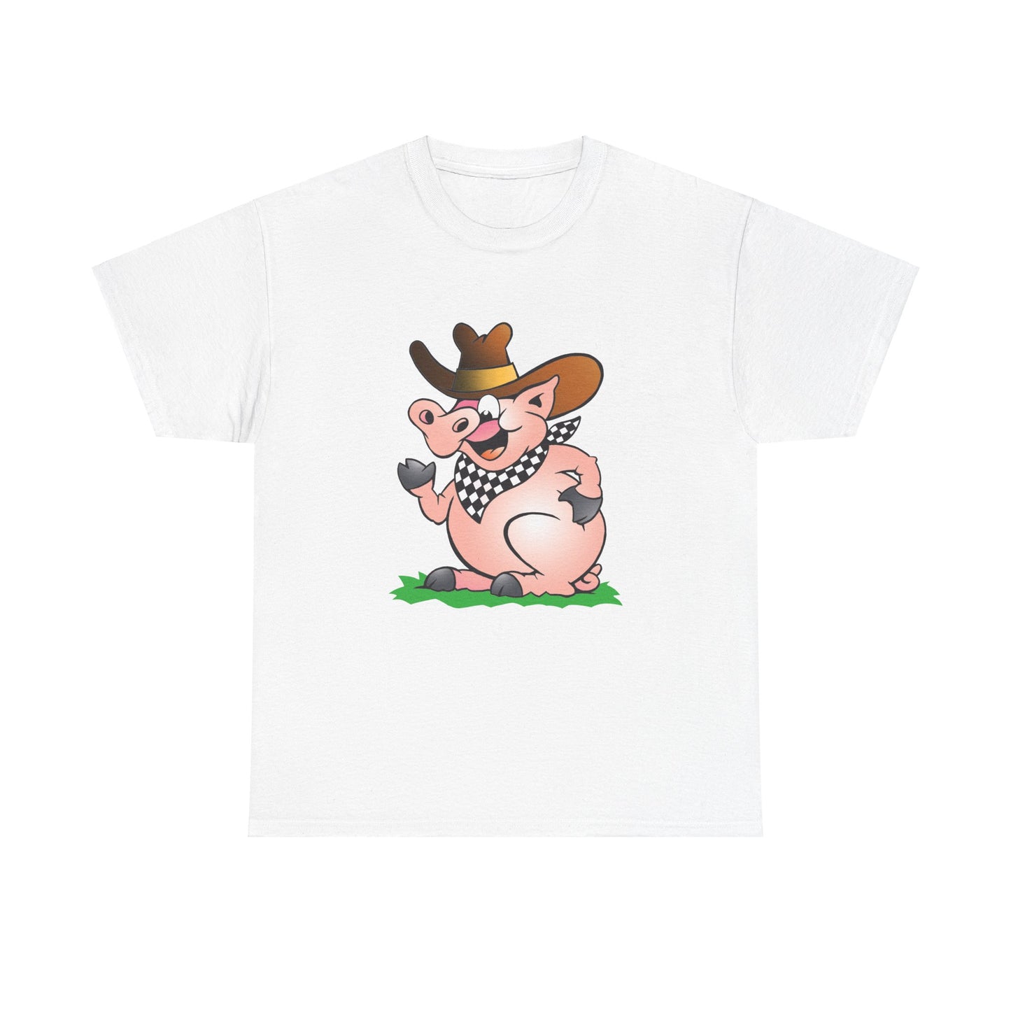 BBQ Pig. Heavy Cotton T-Shirt