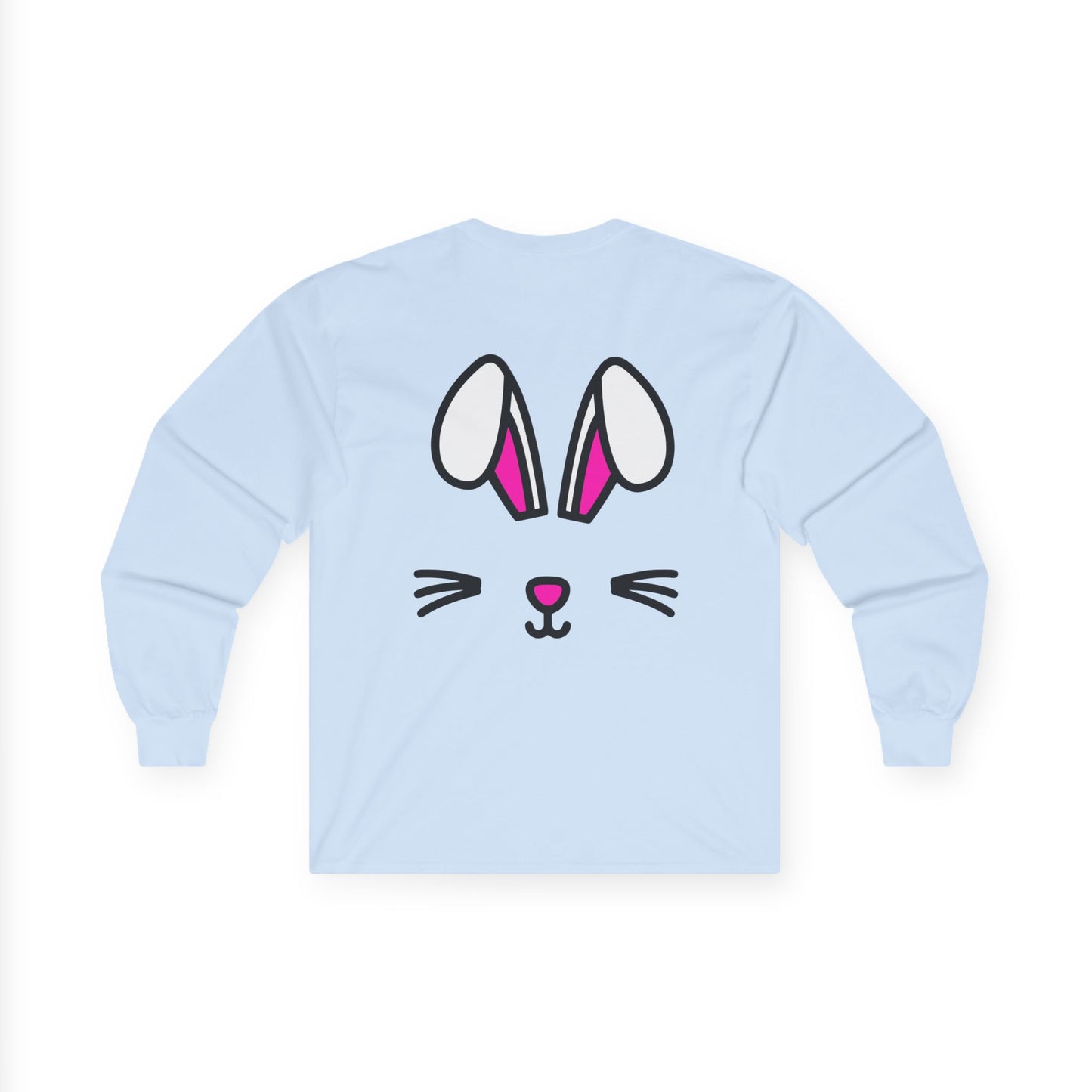 Bunny Face, Rad Moto Bunny, Unisex Long Sleeve Tee - Bold Graphic T-Shirt for Motorcycle Enthusiasts
