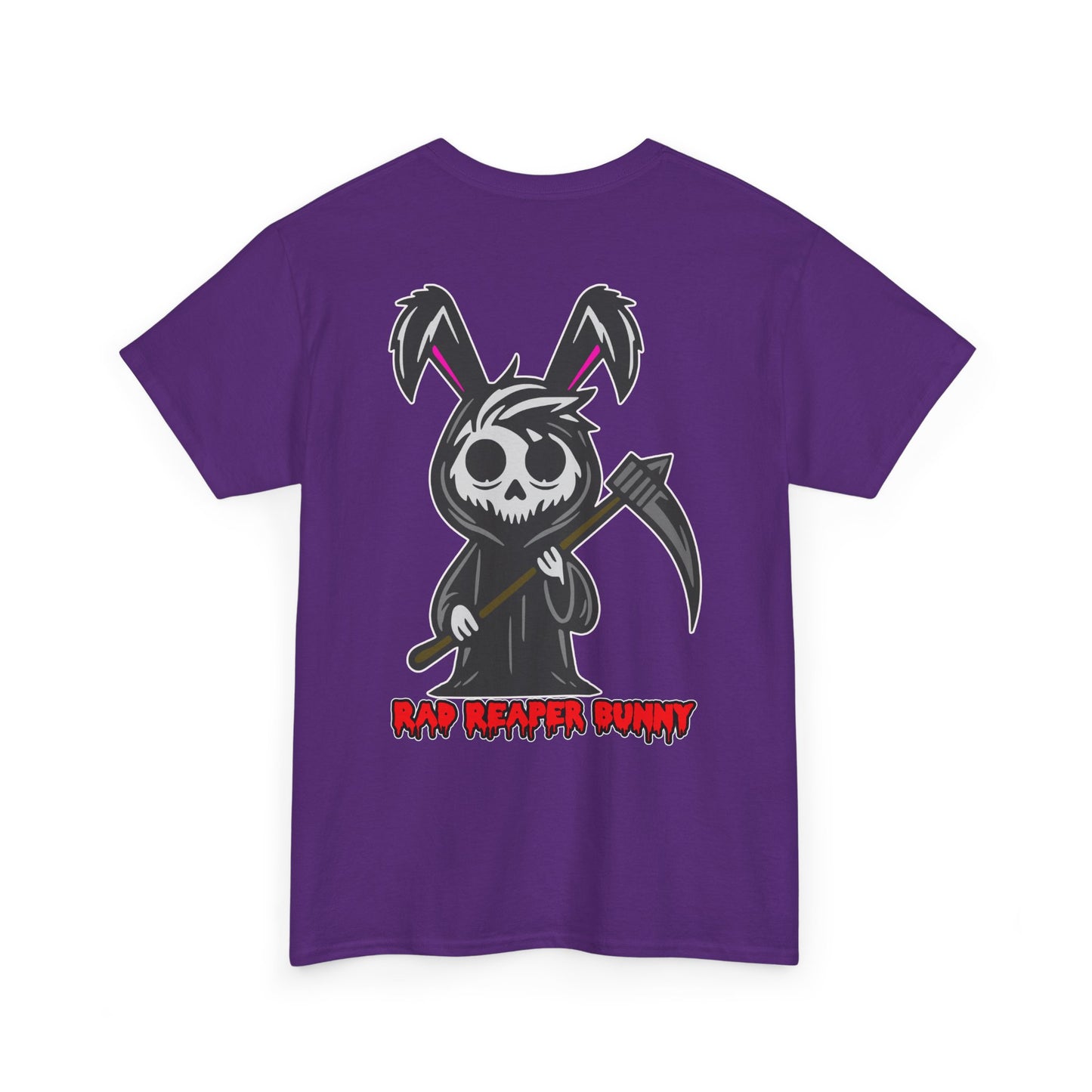Rad Reaper Bunny, Rad Moto Bunny, Heavy Cotton T-Shirt