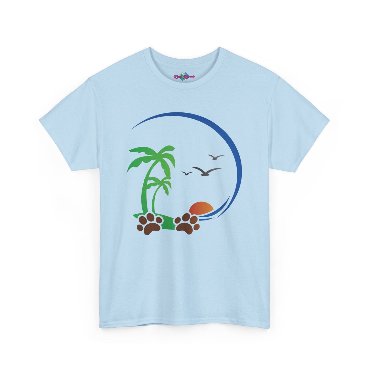 Tropical Paws. Heavy Cotton T-Shirt